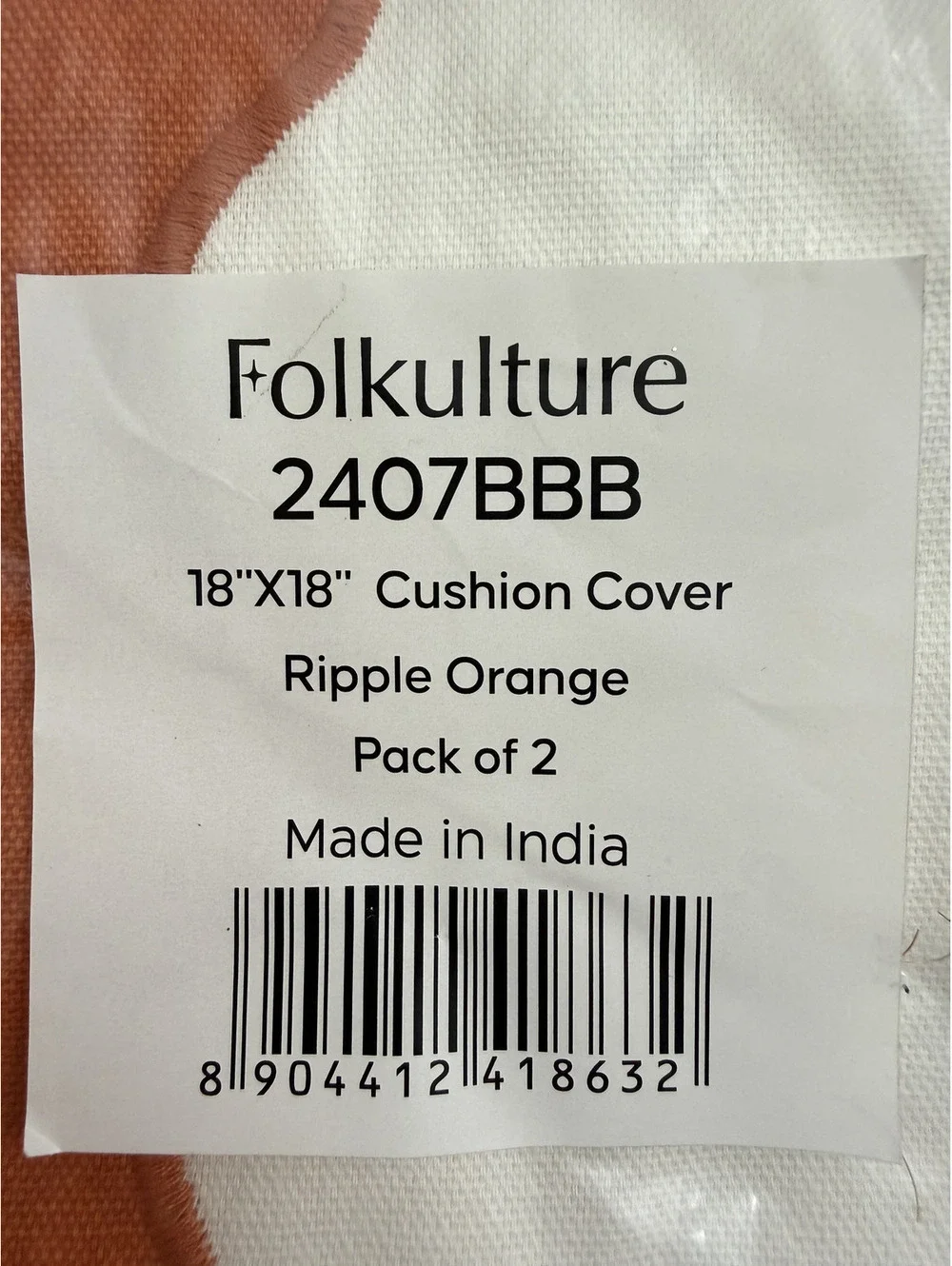 NEW! Folkulture Ripple Orange 18